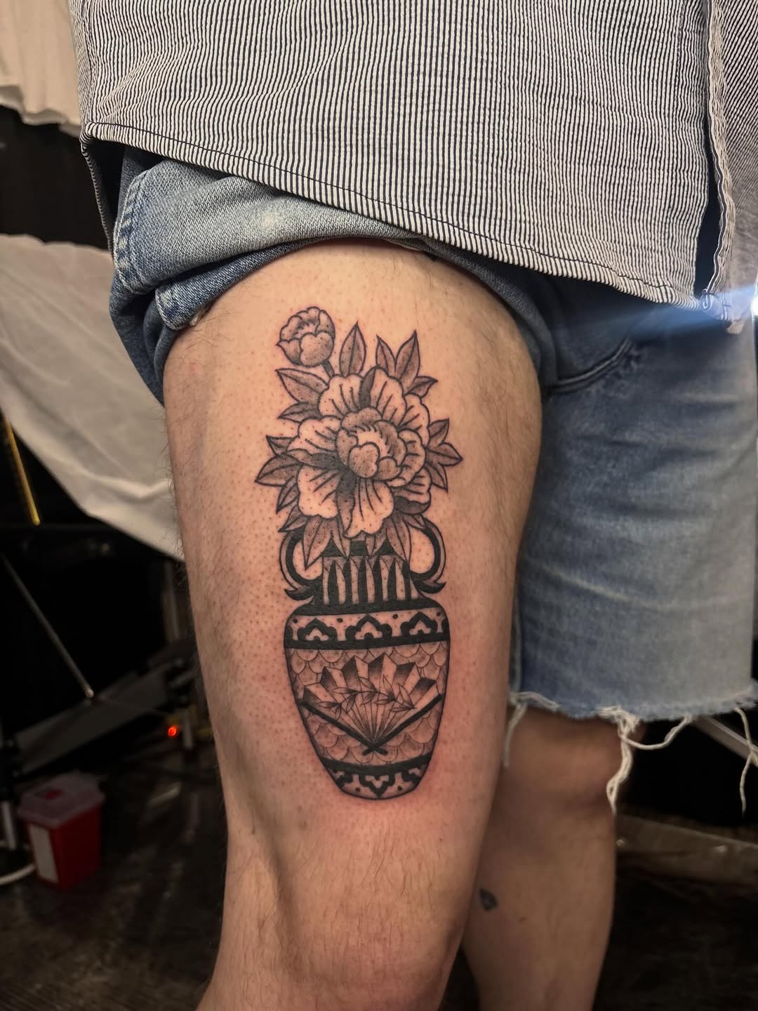 Tattoo by @art.shayyssmith — black_and_grey, ornamental