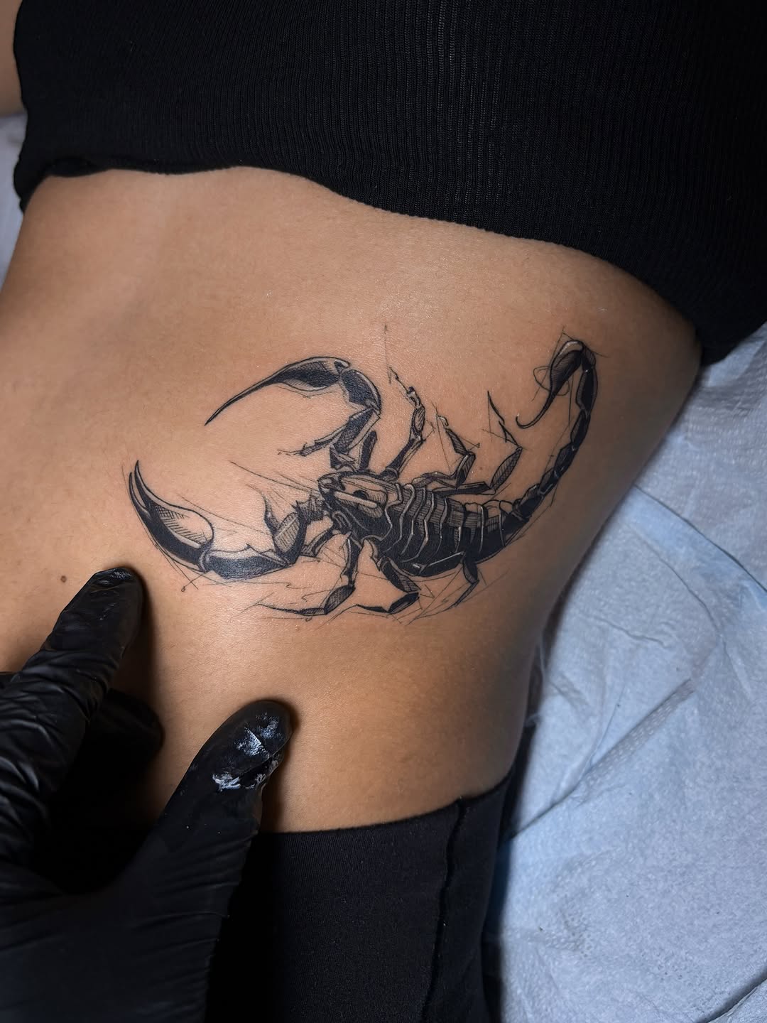 Tattoo by @tahinos.tattoo โ illustrative, black_and_grey