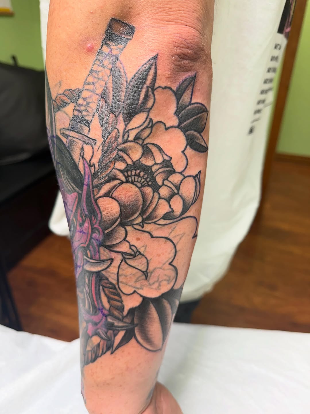 Tattoo by @tattoosbywoody — japanese_irezumi, black_and_grey