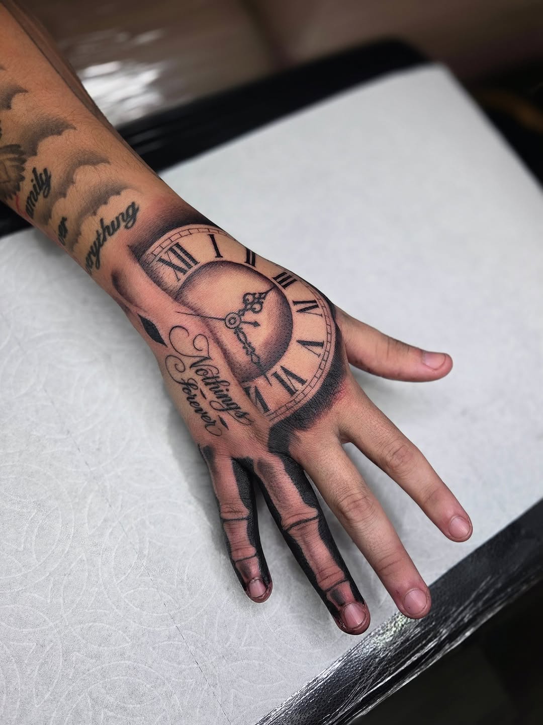 Tattoo by @yvetteartist33 — black_and_grey, illustrative