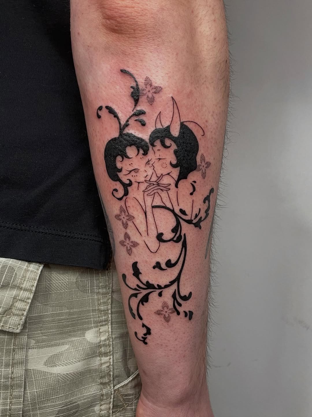 Tattoo by @gloomtimes — blackwork, illustrative