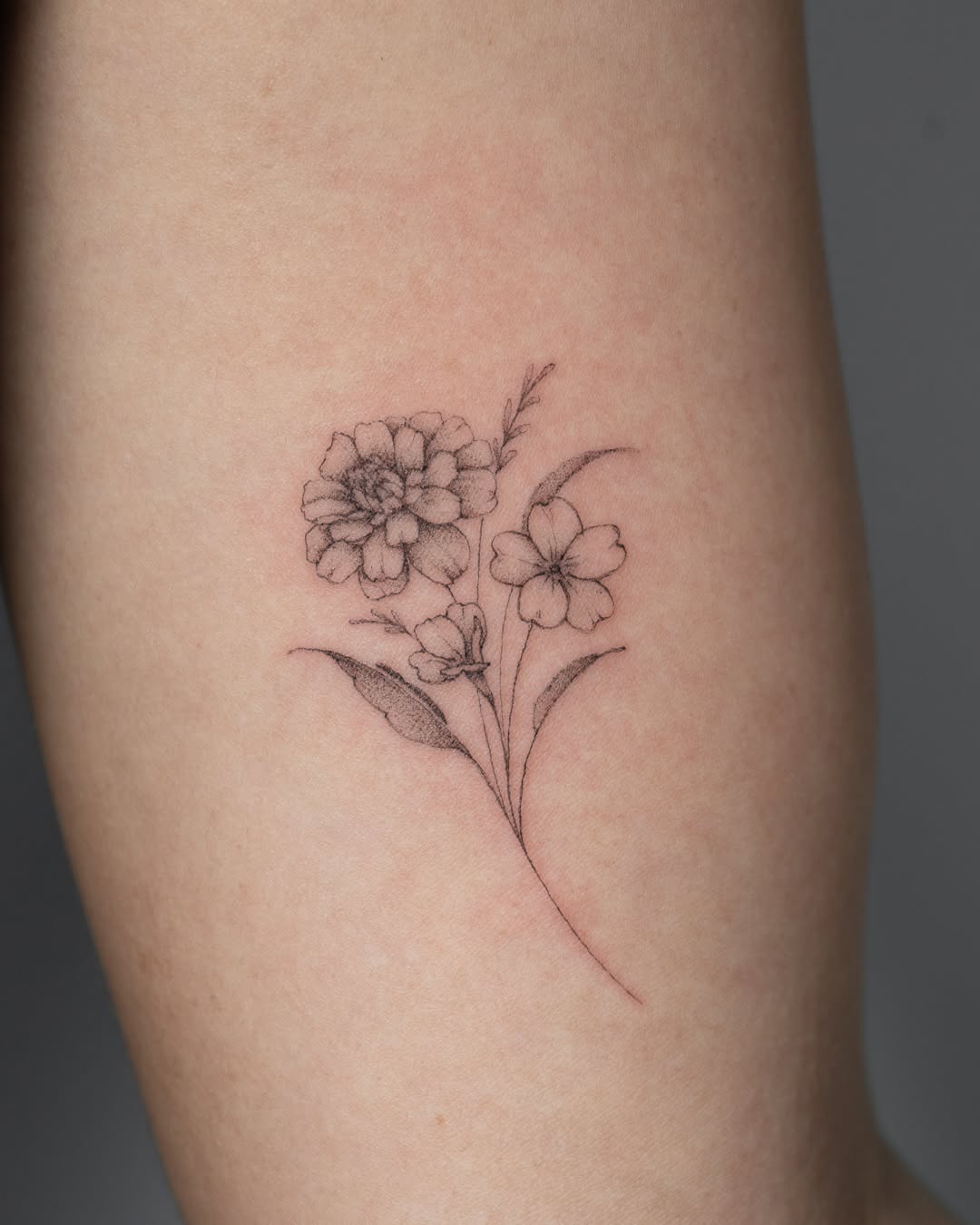 Tattoo by @ally.tatts — fine_line, black_and_grey