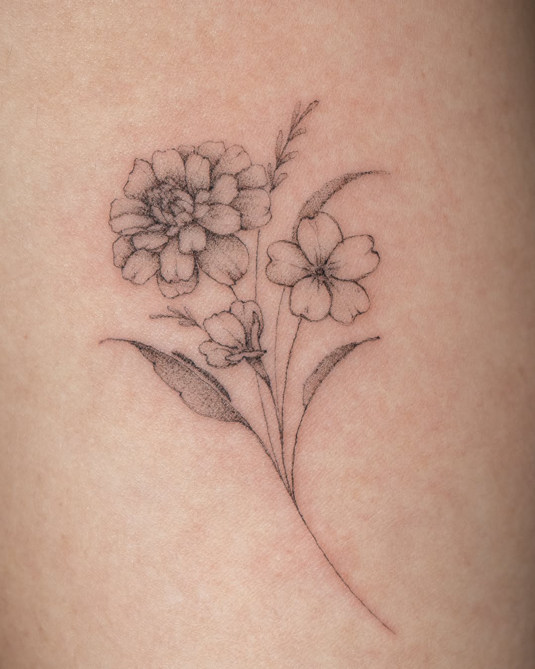 Tattoo by @ally.tatts — fine_line, black_and_grey