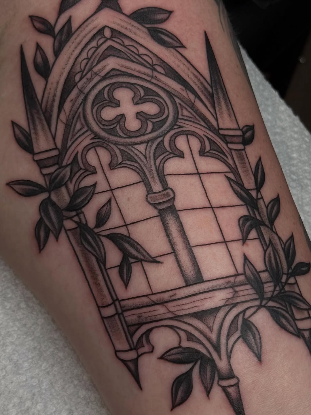 Tattoo by @kieratattoos — black_and_grey, illustrative