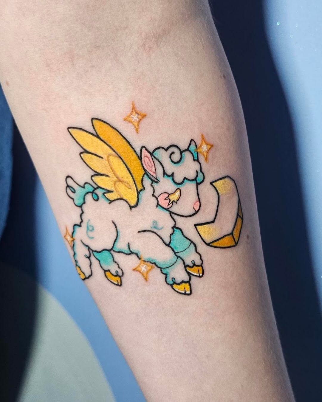 Tattoo by @grayscaleskies — anime
