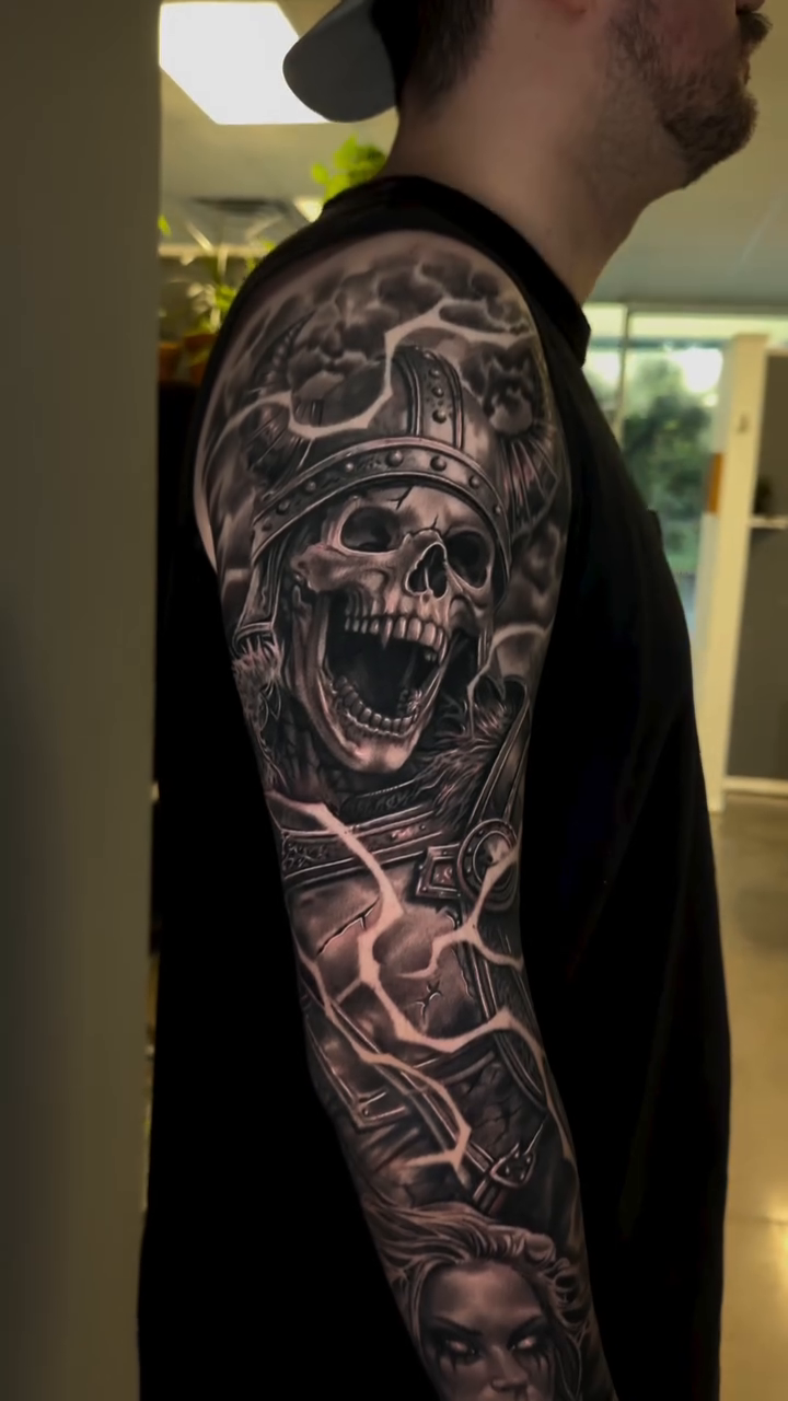 Tattoo by @dannydabstattoos — realism, black_and_grey