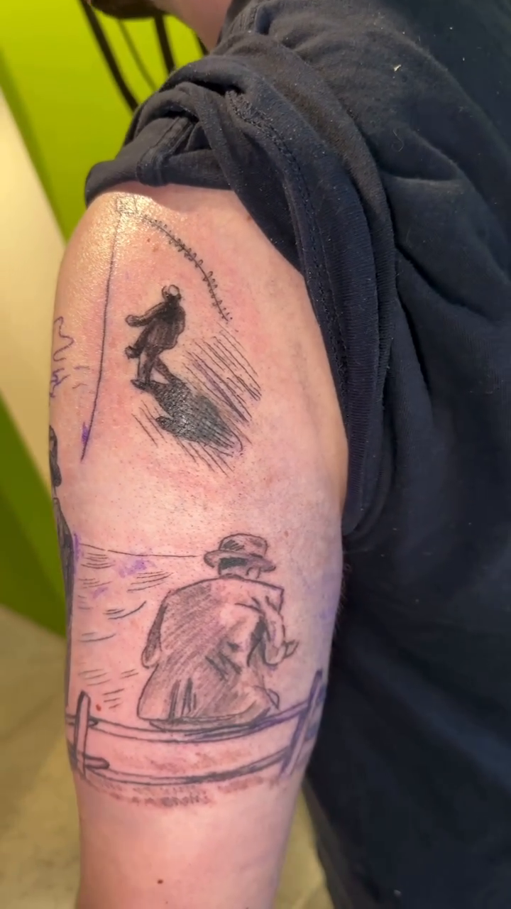 Tattoo by @stevesype — illustrative, black_and_grey
