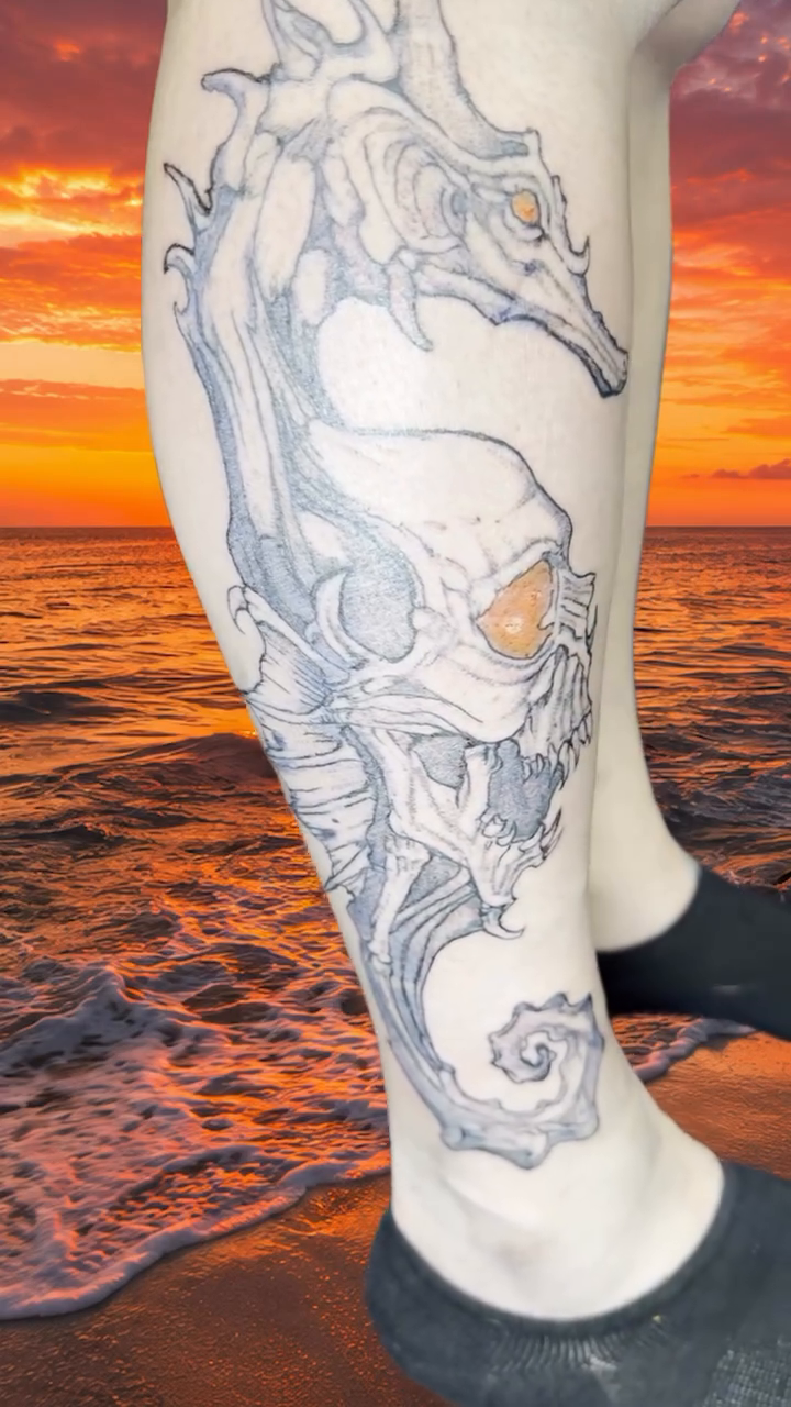 Tattoo by @tit_4_tatz — dark_realism, japanese_irezumi