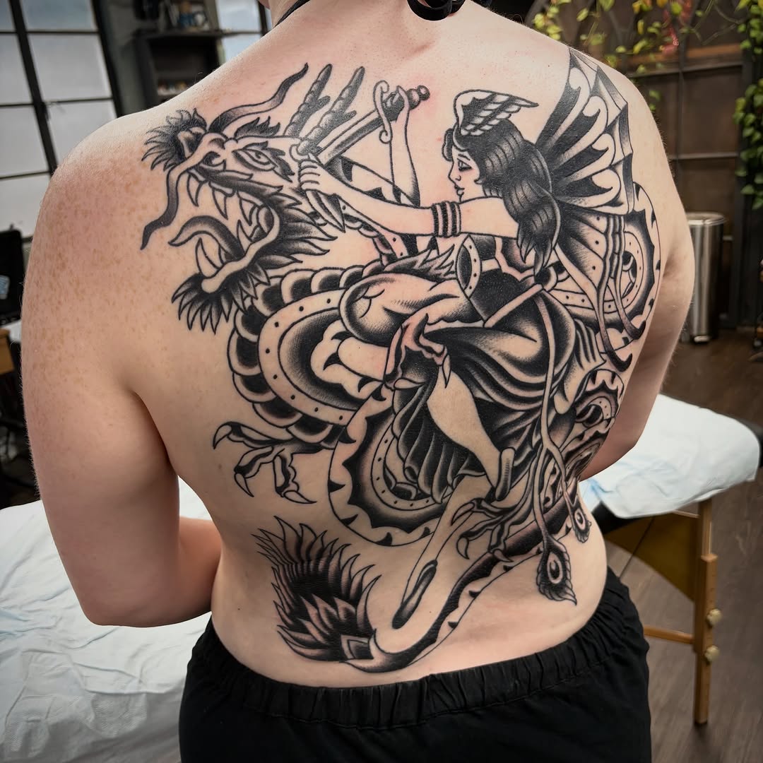 Tattoo by @joel.graytattoos — american_traditional, neo_traditional