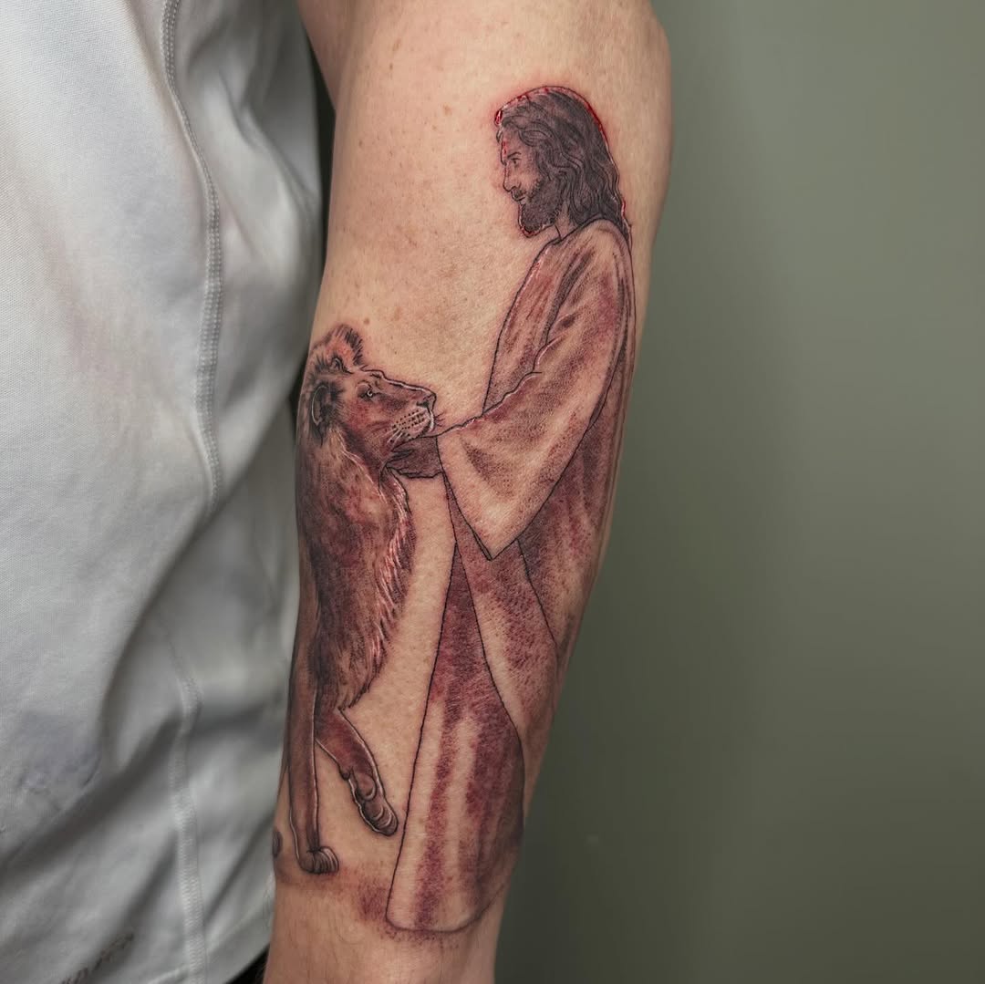 Tattoo by @hunterdoestattoos — realism, black_and_grey