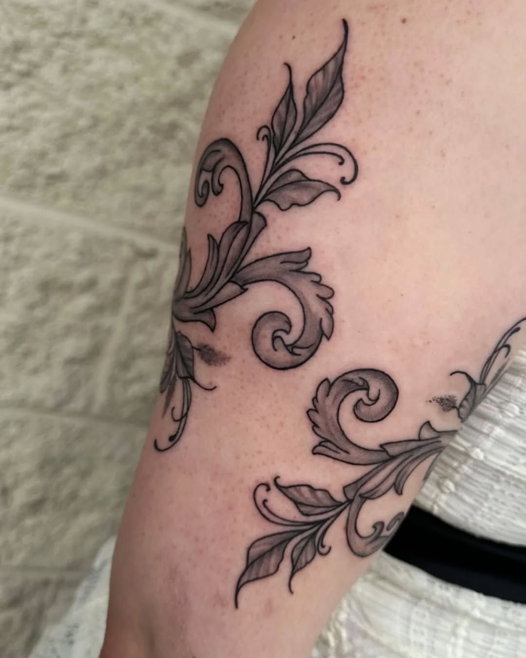 Tattoo by @cookie.inkz — ornamental, black_and_grey