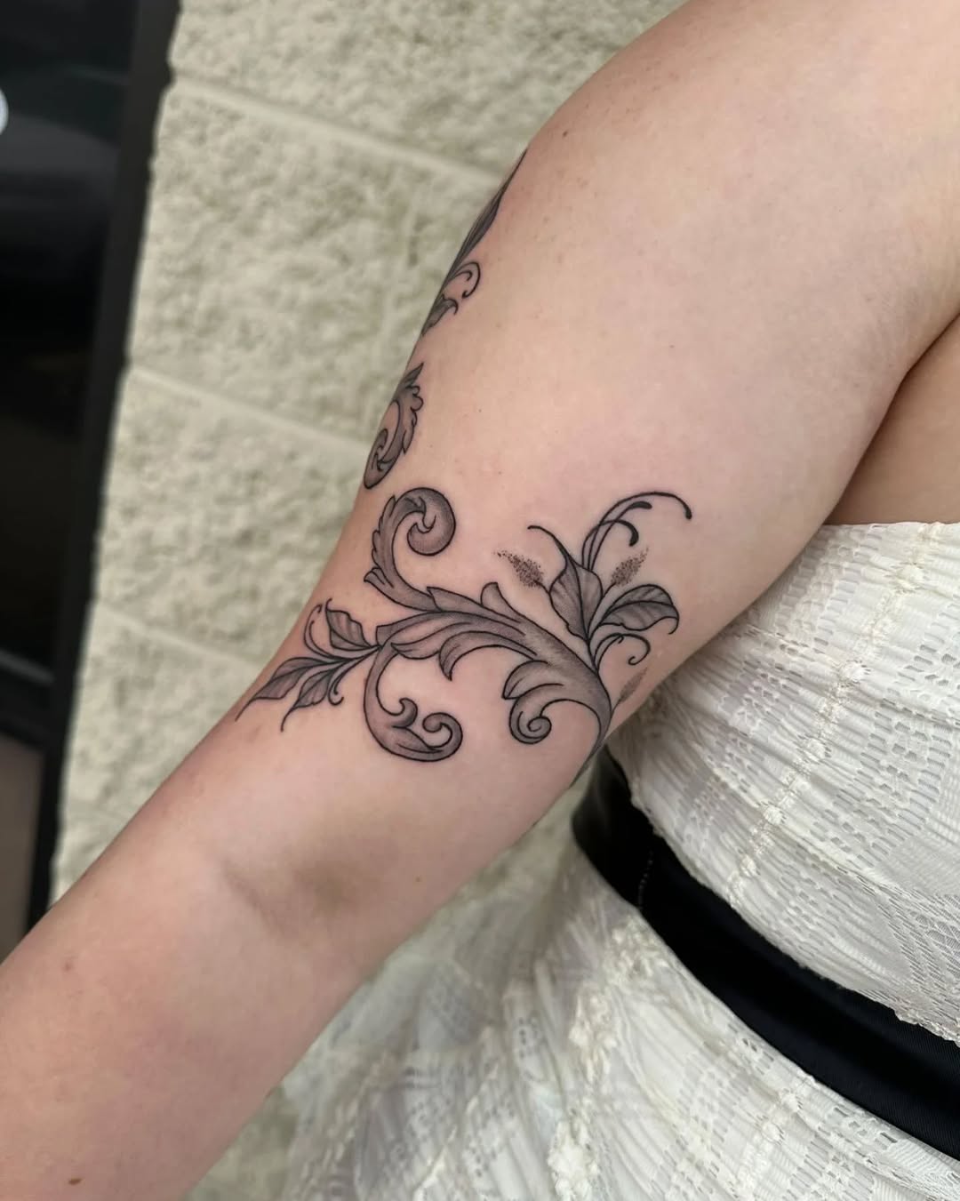 Tattoo by @cookie.inkz — ornamental, black_and_grey