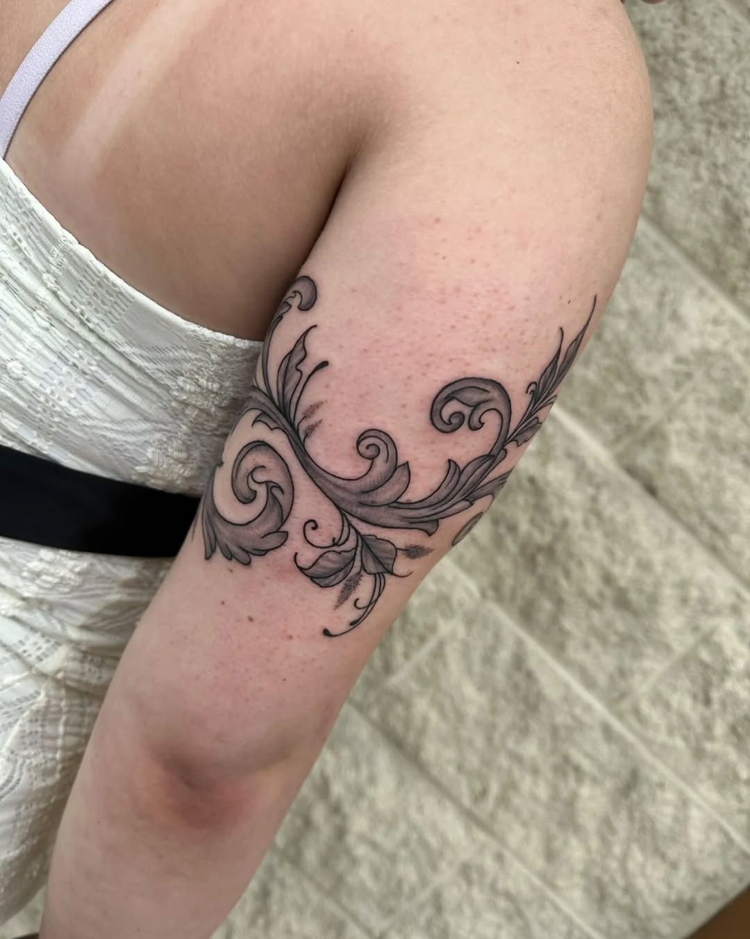 Tattoo by @cookie.inkz — ornamental, black_and_grey