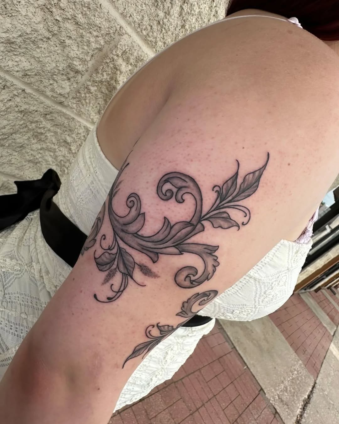 Tattoo by @cookie.inkz — ornamental, black_and_grey