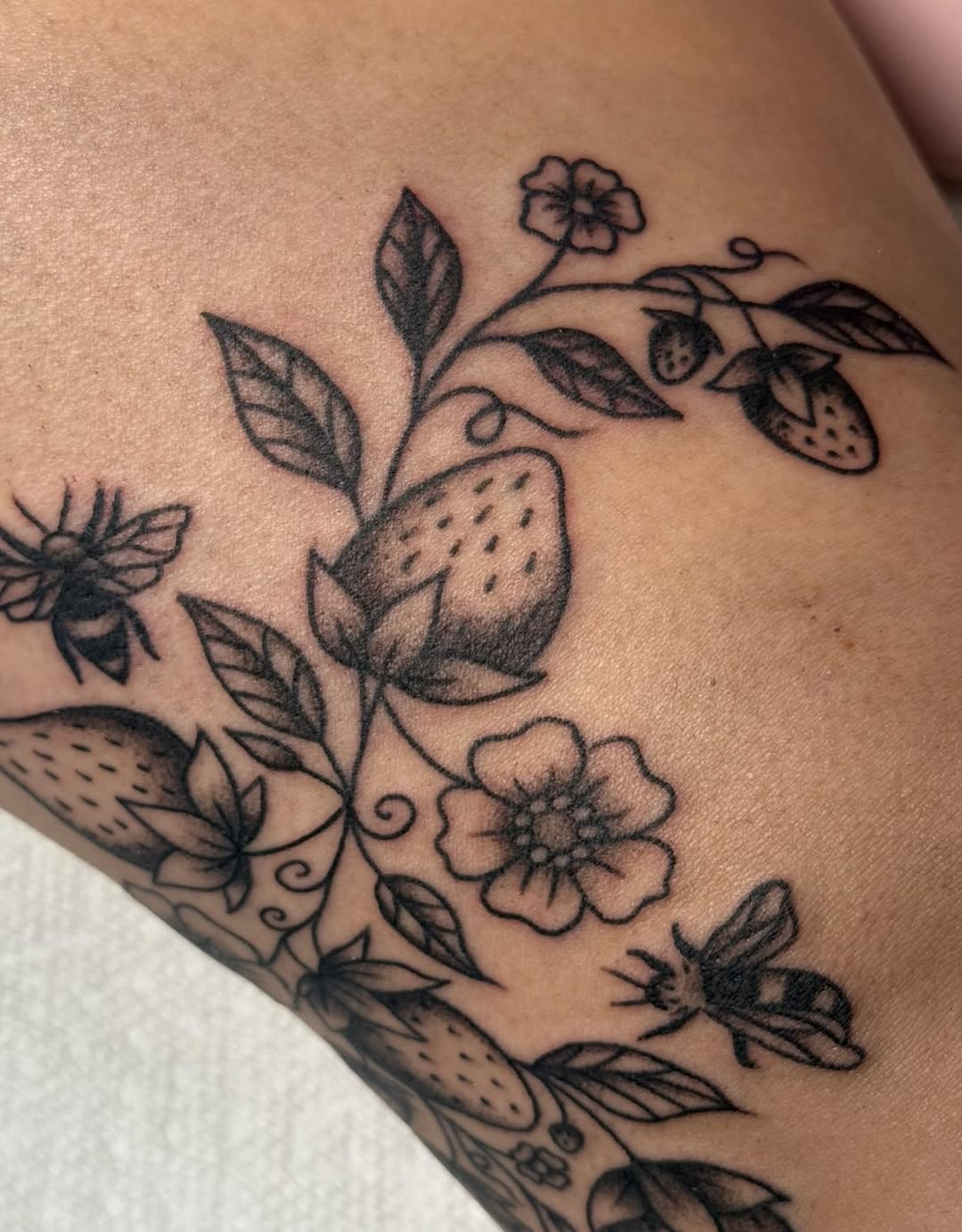 Tattoo by @tradkatz — fine_line, black_and_grey