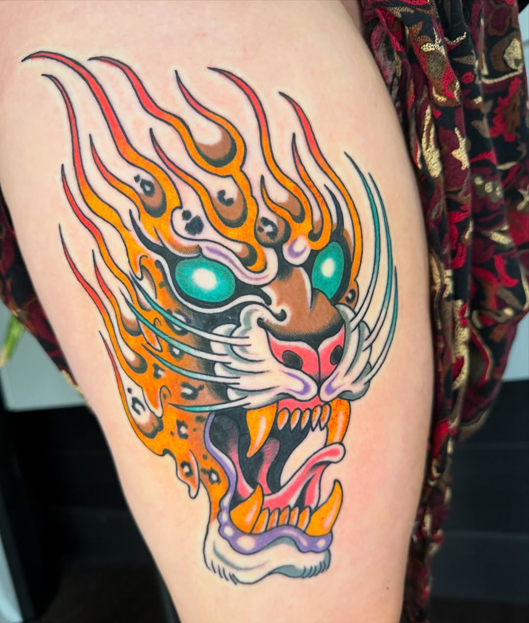 Tattoo by @afaulknertattoos — american_traditional, neo_traditional