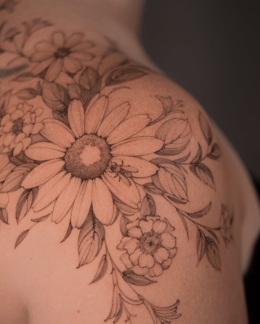Tattoo by @shekhme โ fine_line, black_and_grey