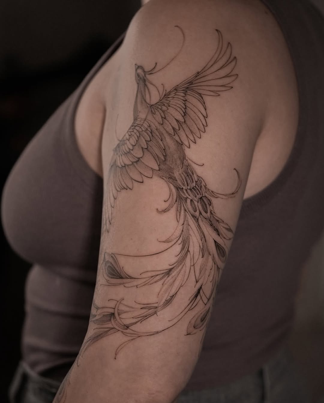 Tattoo by @shekhme โ fine_line, black_and_grey