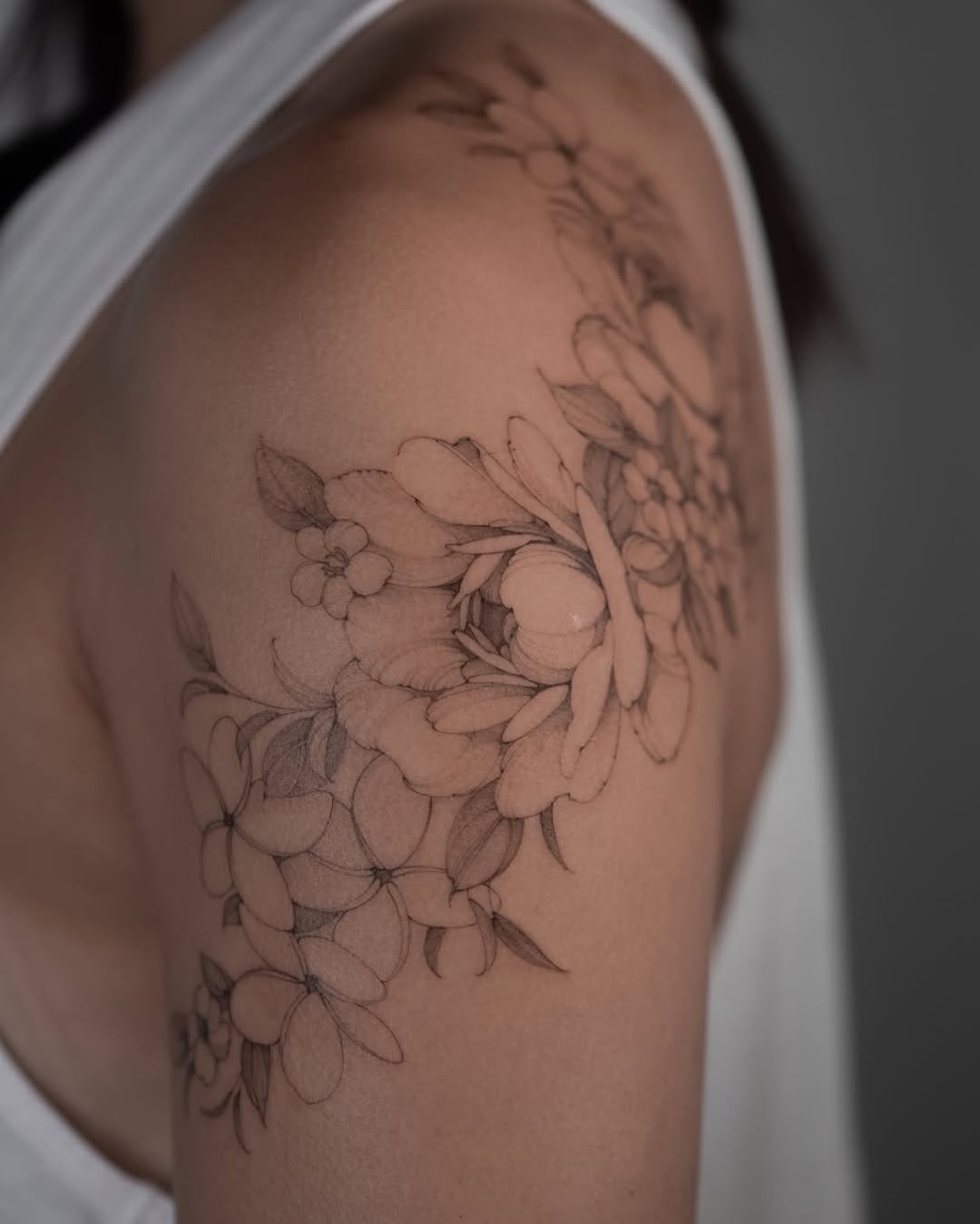 Tattoo by @shekhme โ fine_line, black_and_grey