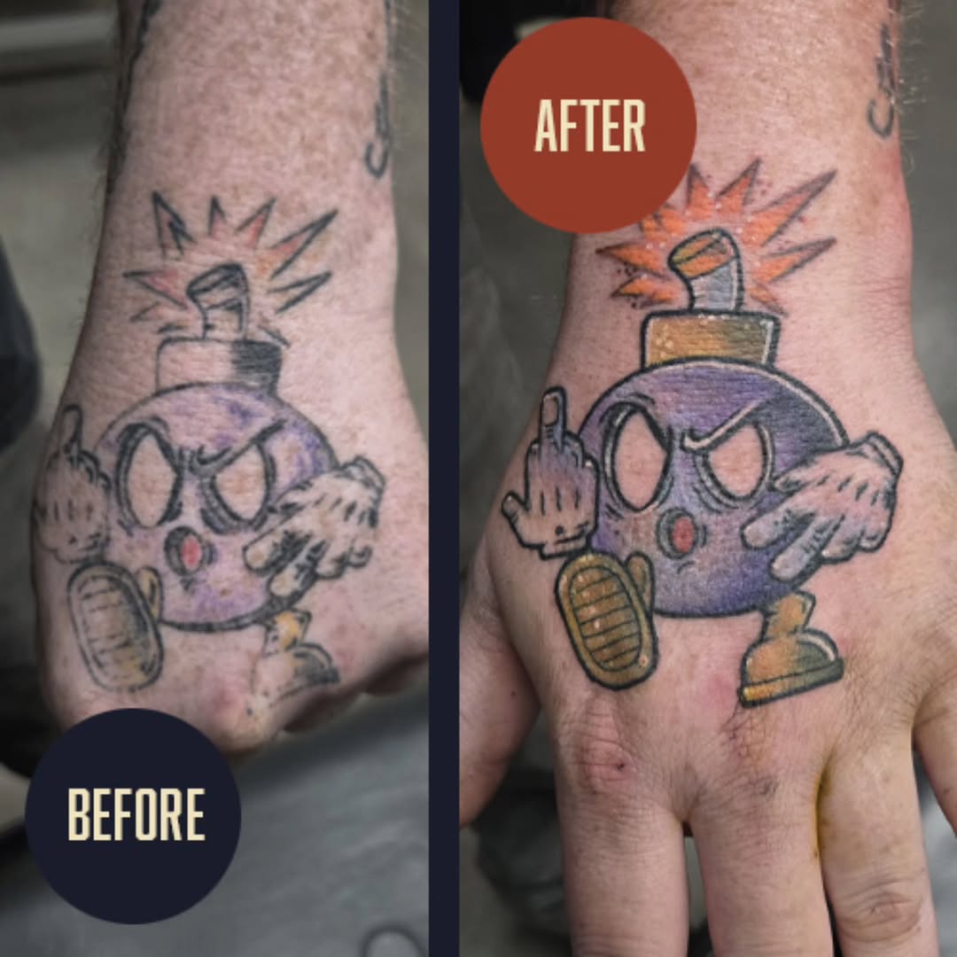 Tattoo by @jetblackninja_tattoo — new_school