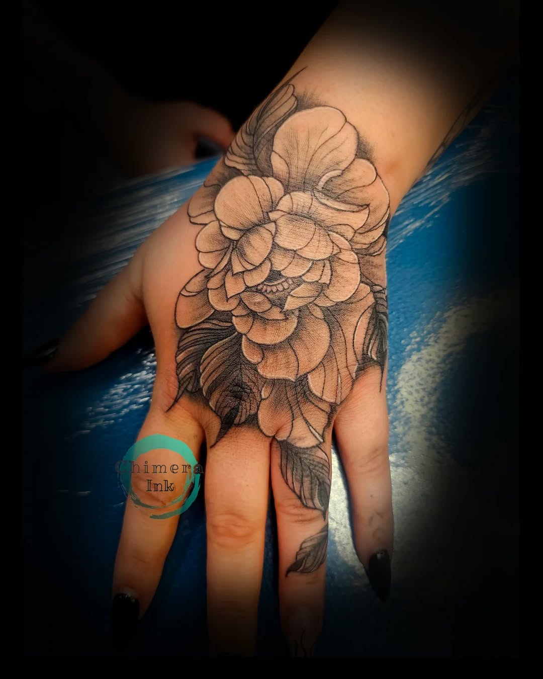 Tattoo by @chimera_ink — black_and_grey, ornamental