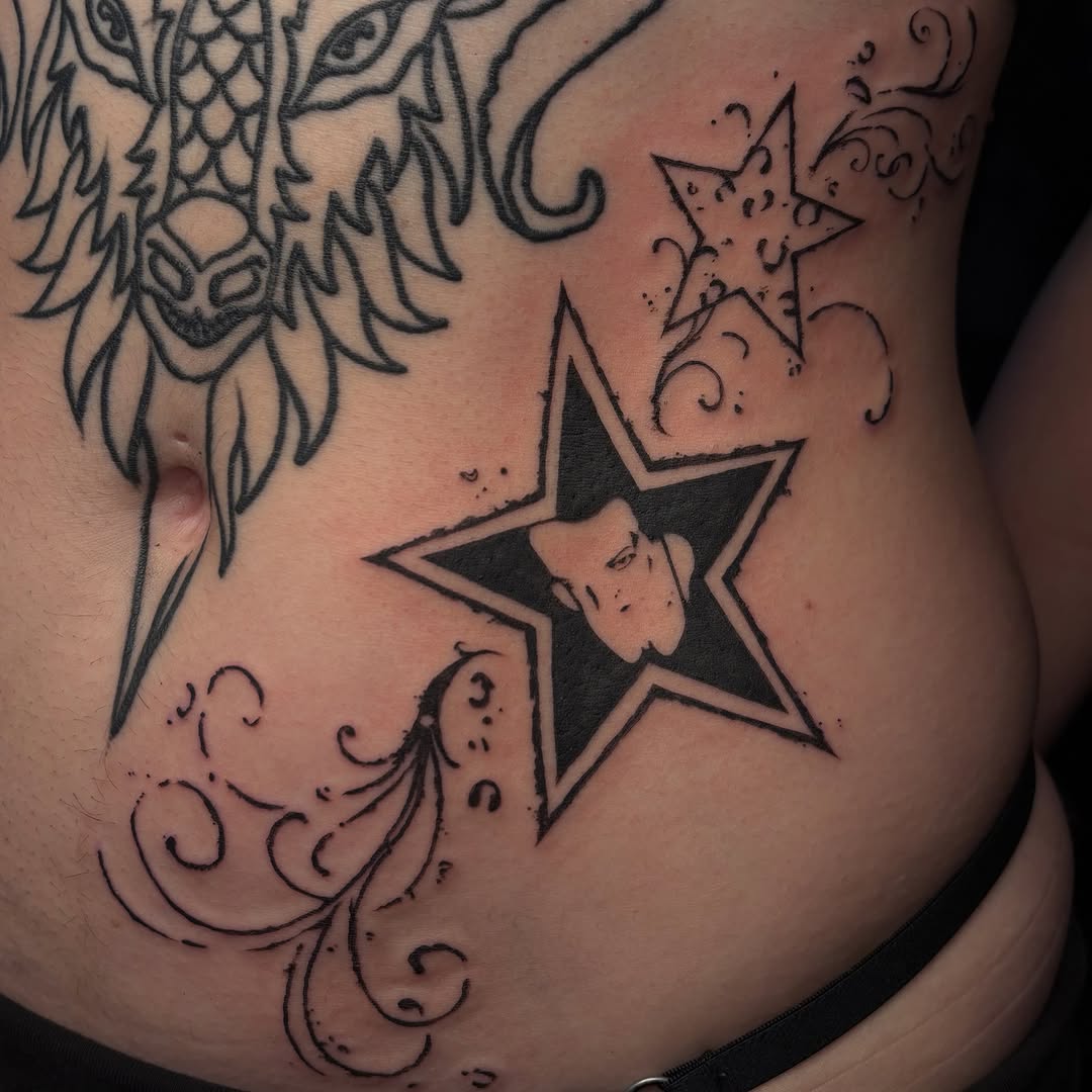 Tattoo by @piscesiscariot11 — black_and_grey, chicano