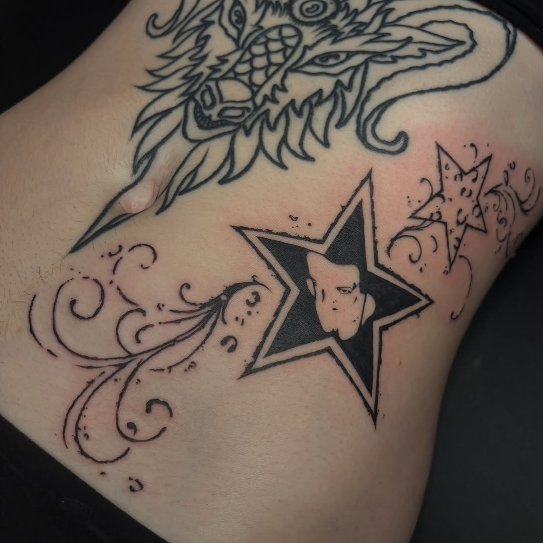 Tattoo by @piscesiscariot11 — blackwork, chicano