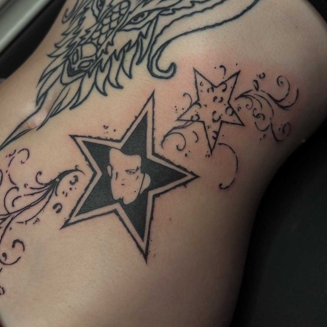 Tattoo by @piscesiscariot11 — blackwork, chicano