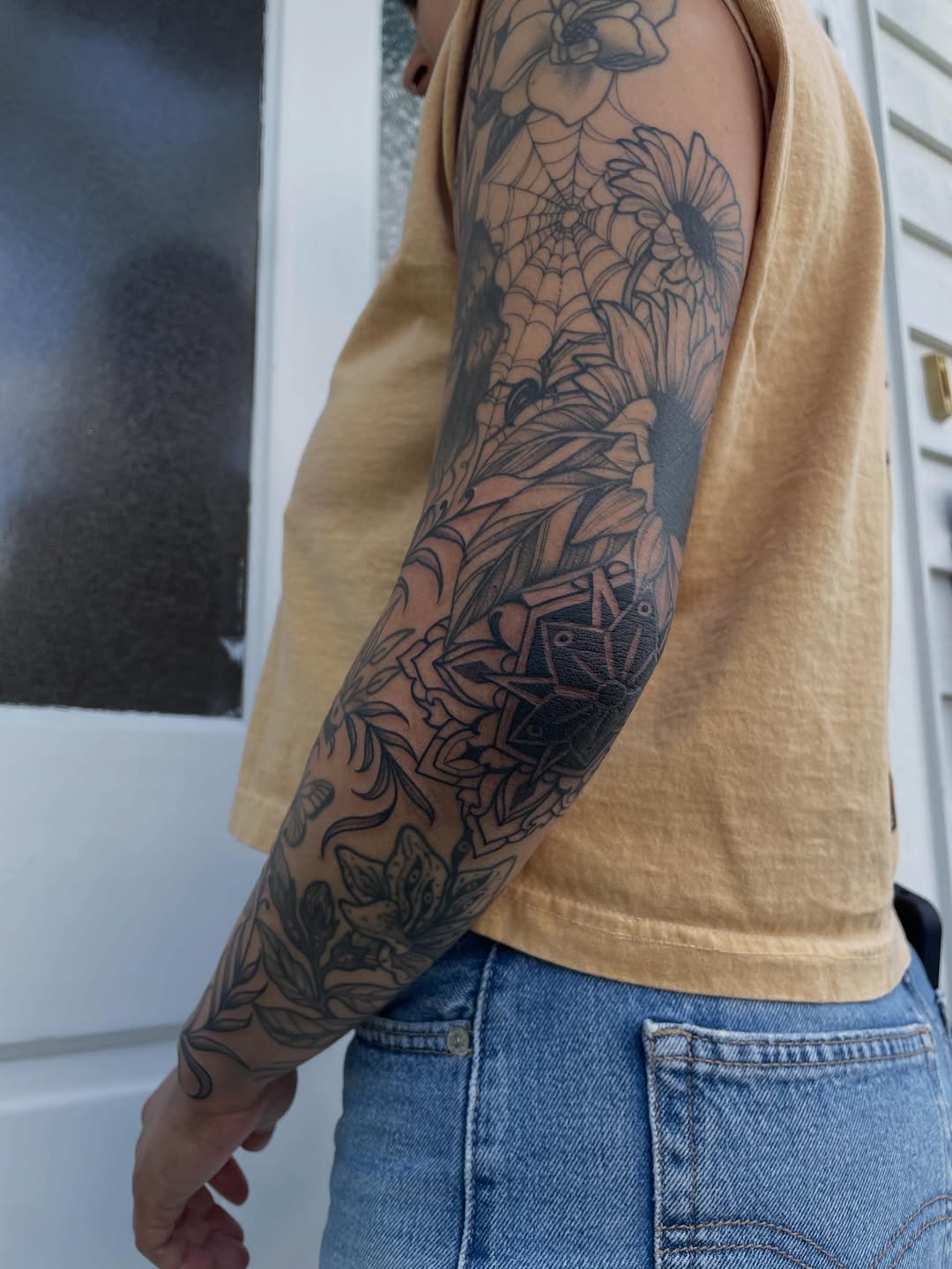 Tattoo by @feliine — illustrative, black_and_grey