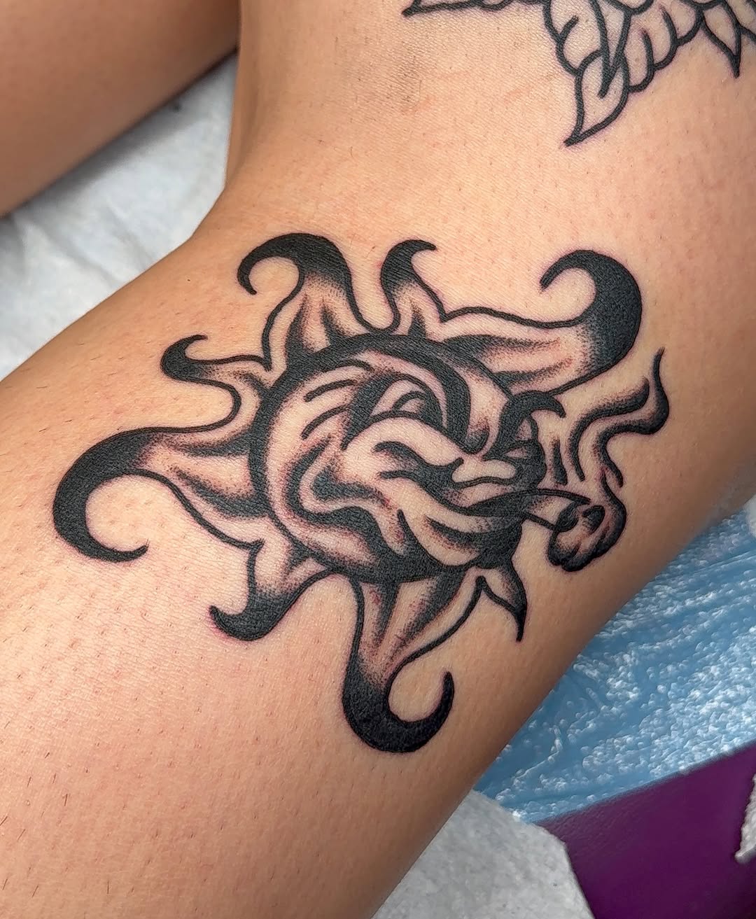 Tattoo by @vayiatattoos β blackwork, illustrative