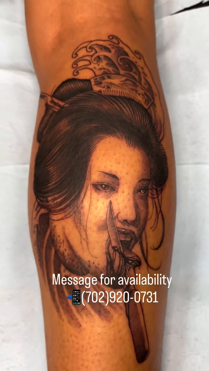 Tattoo by @atomic.era — japanese_irezumi, black_and_grey