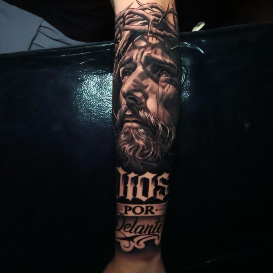 Tattoo by @angels__tattoo — realism, black_and_grey