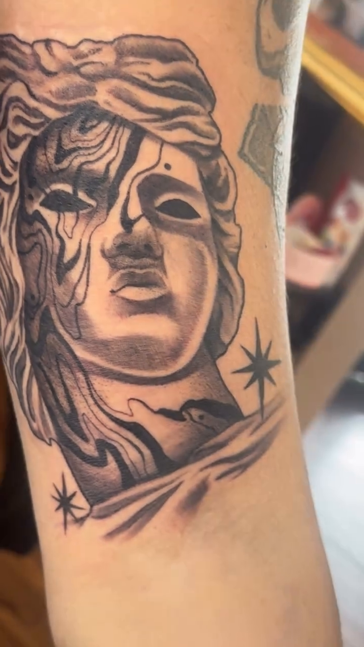 Tattoo by @lacedemonart β black_and_grey, realism