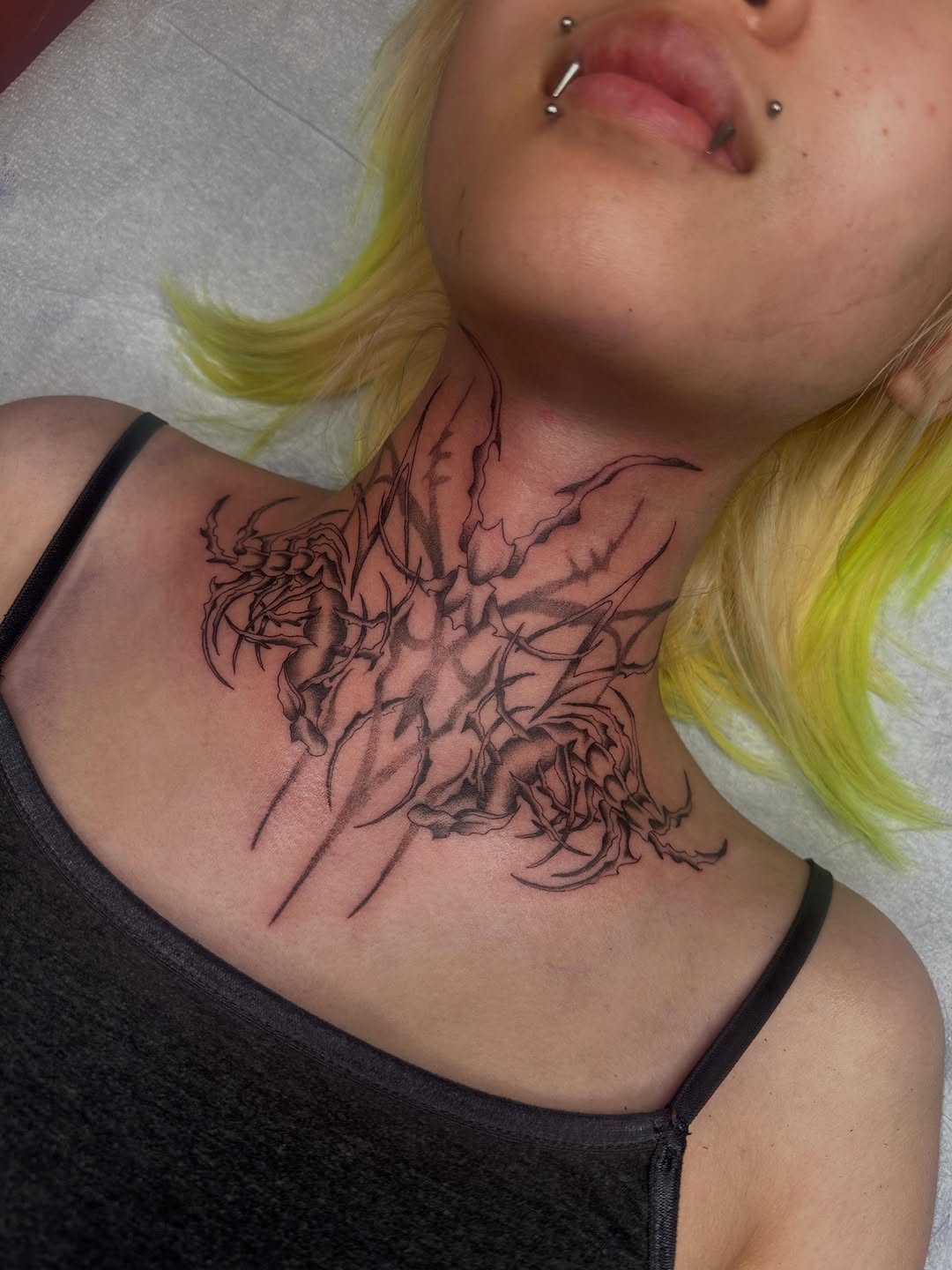 Tattoo by @alexgunshefski — blackwork, illustrative