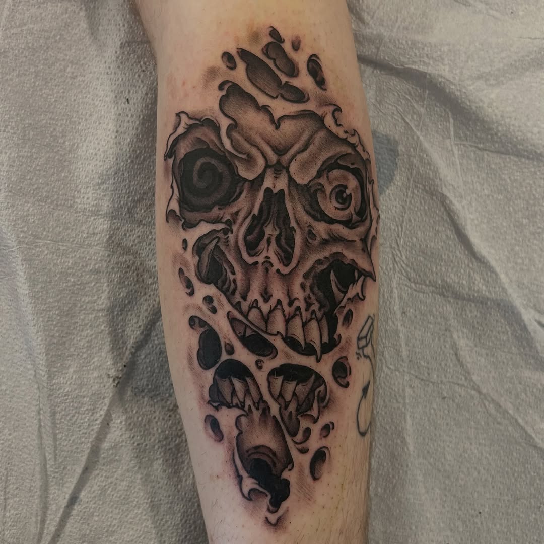Tattoo by @craiggardyan — realism, black_and_grey