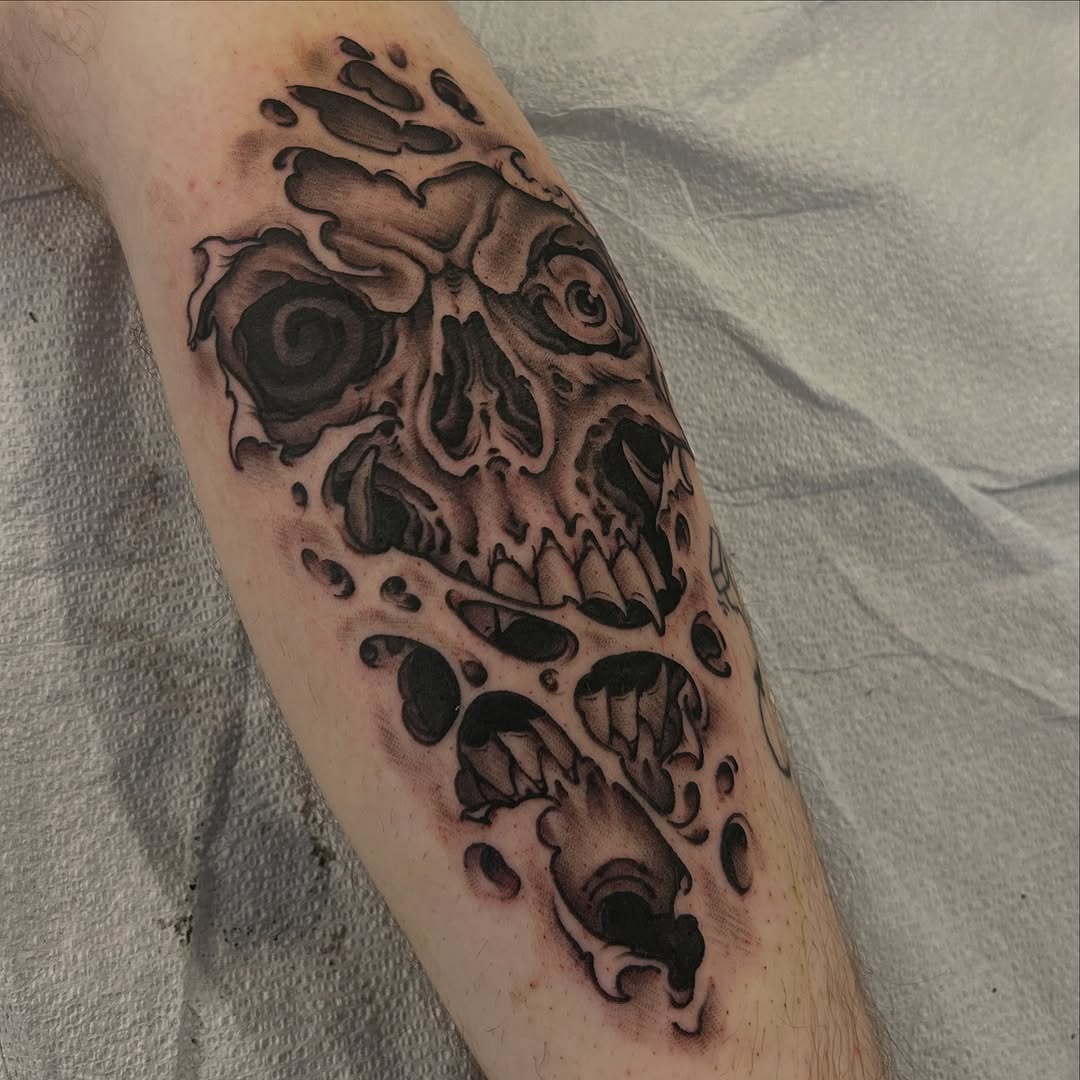 Tattoo by @craiggardyan — black_and_grey, realism