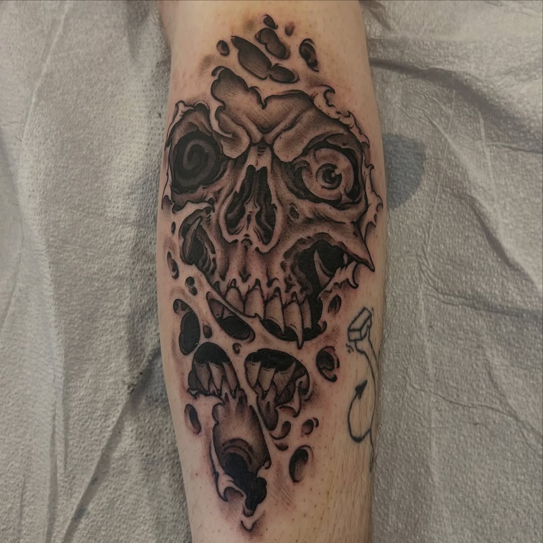 Tattoo by @craiggardyan — black_and_grey, realism