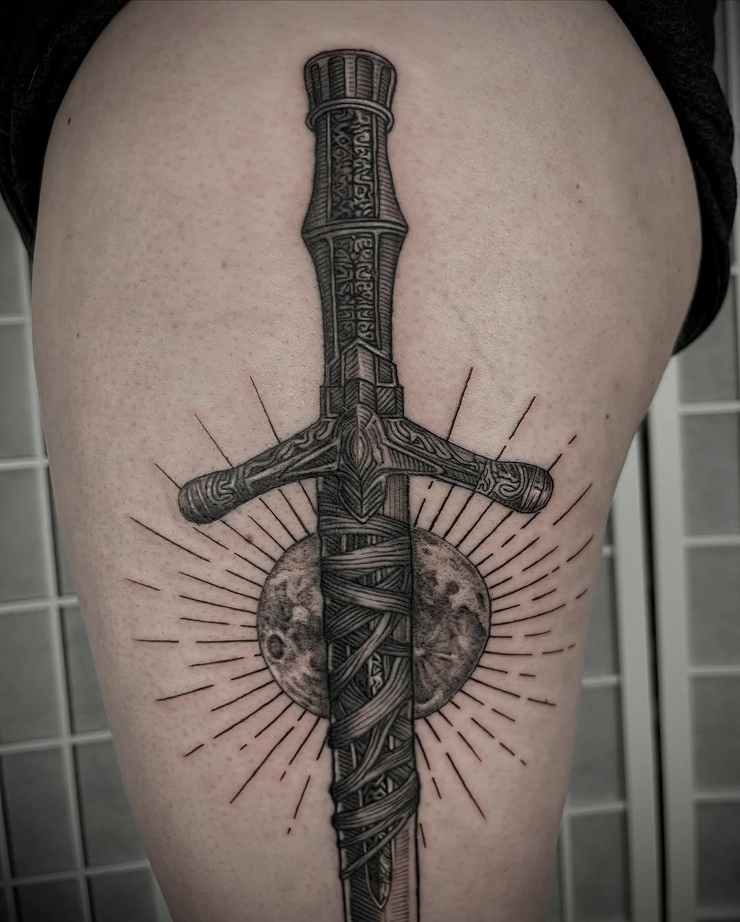 Tattoo by @gracespringerart — black_and_grey, realism