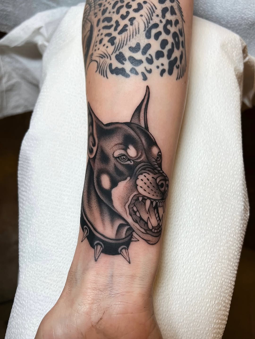 Tattoo by @mickeyycarlisle — black_and_grey, realism