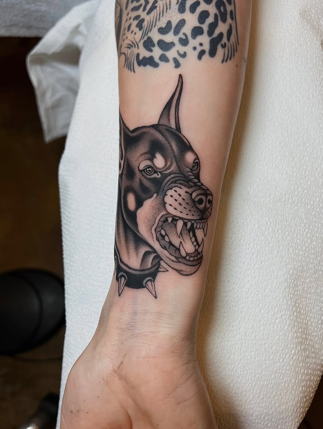 Tattoo by @mickeyycarlisle — black_and_grey, realism