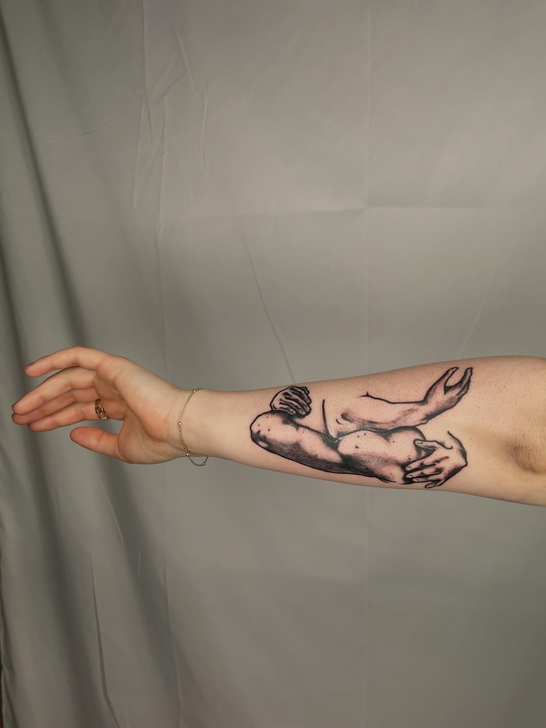 Tattoo by @tattoosbyclover — black_and_grey, illustrative