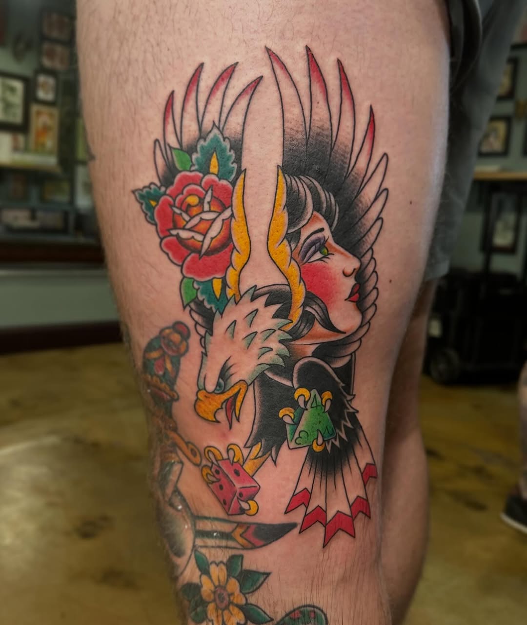Tattoo by @gravestattooer — american_traditional, neo_traditional