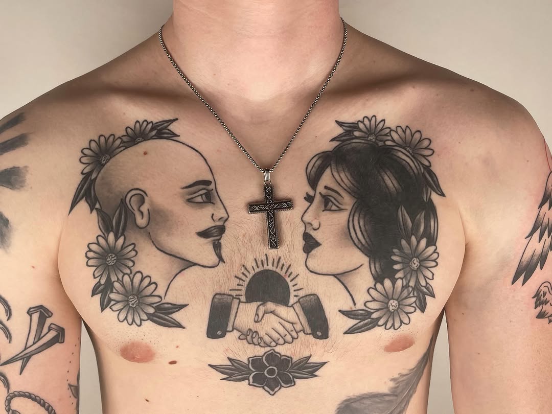 Tattoo by @jennanabread_ink — american_traditional, black_and_grey