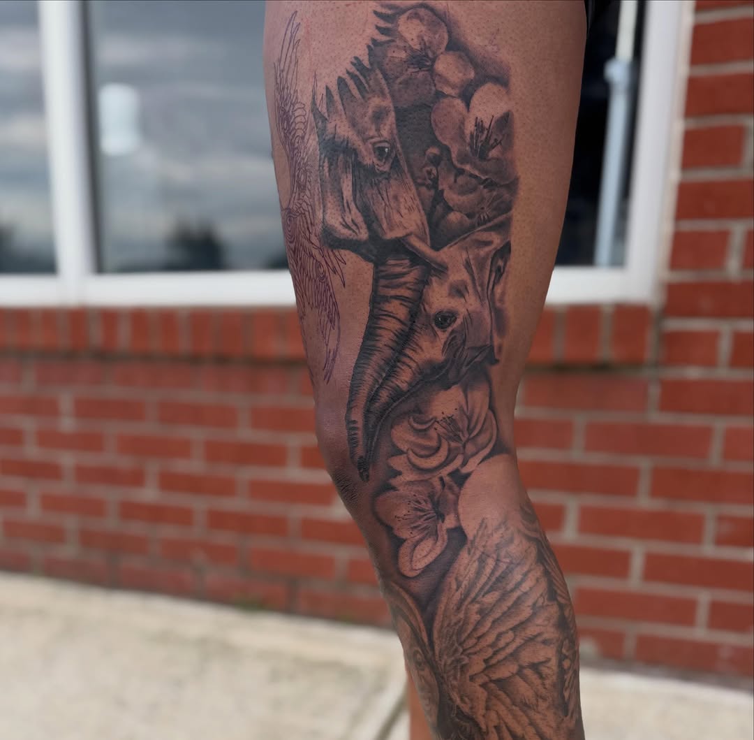 Tattoo by @koolzink — realism, black_and_grey