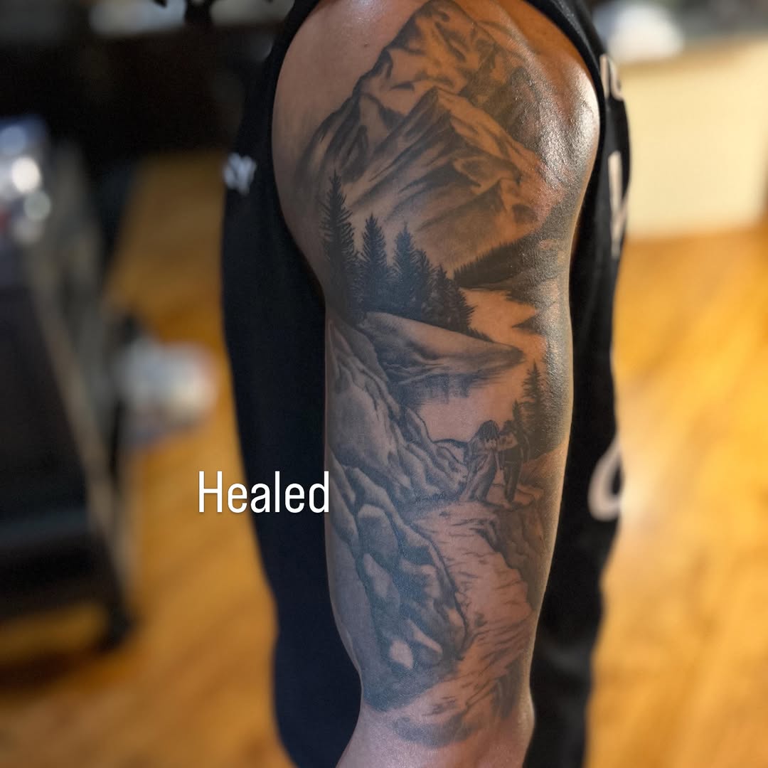 Tattoo by @koolzink — black_and_grey, realism