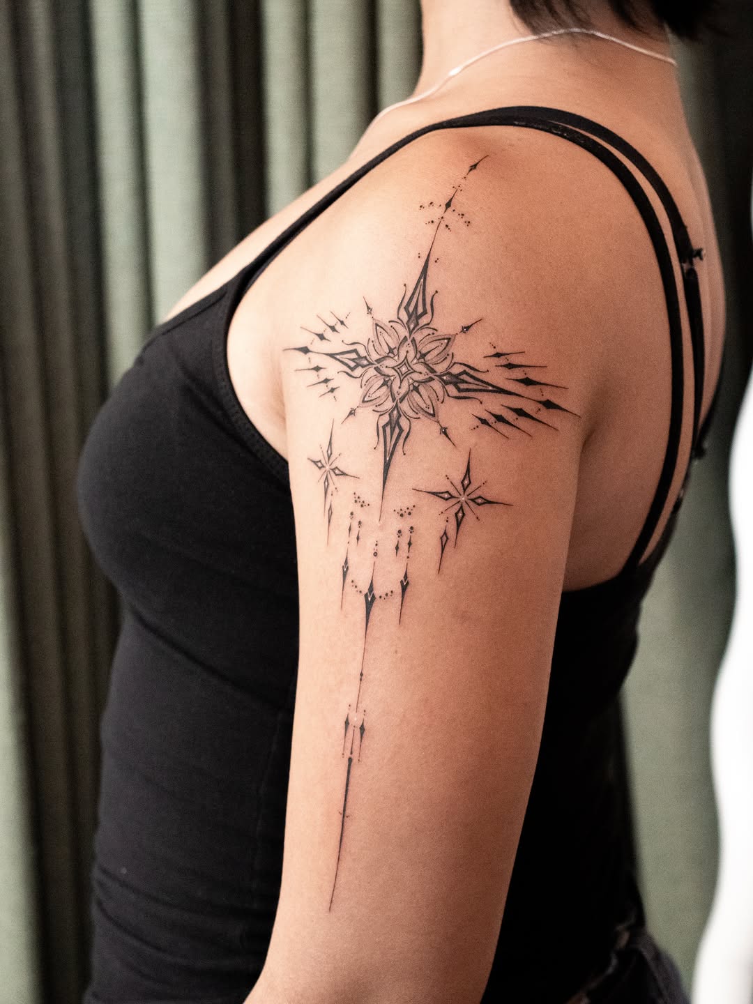 Tattoo by @sil_ornament โ fine_line, geometric