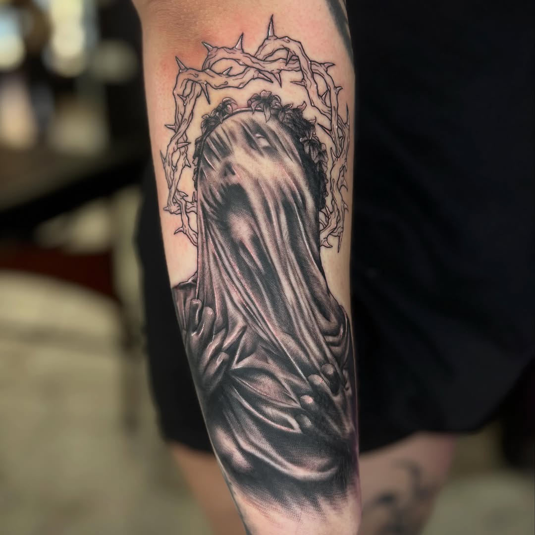 Tattoo by @venuss.inks — realism, black_and_grey