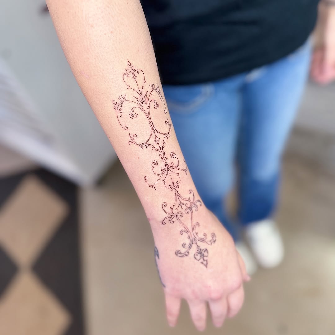 Tattoo by @inkwithchristian — ornamental, fine_line