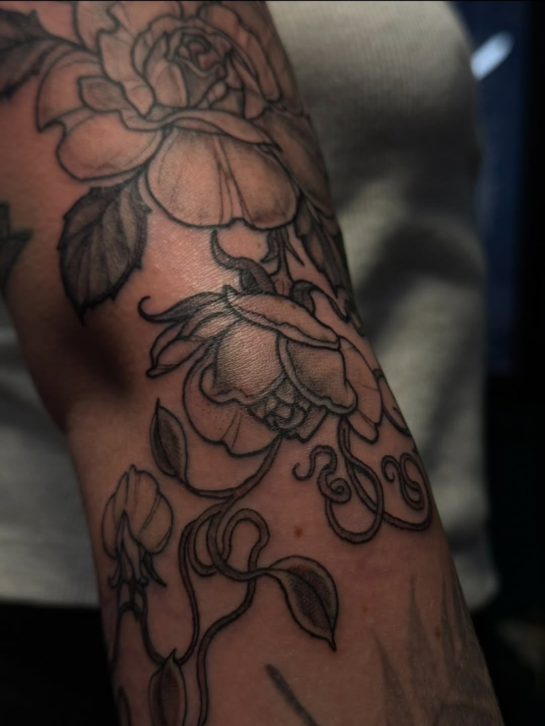 Tattoo by @tattoosbyjessiej — illustrative, black_and_grey