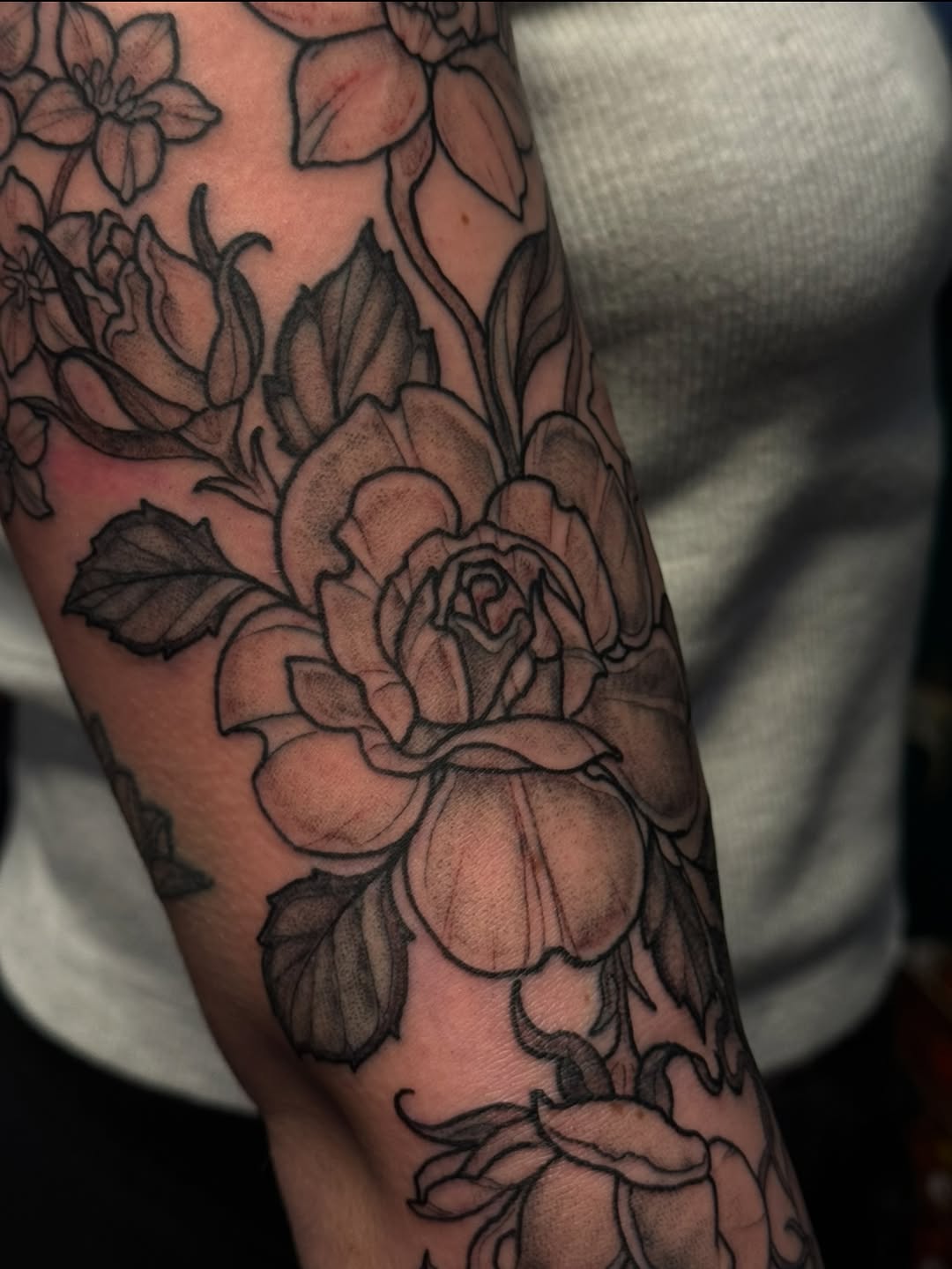 Tattoo by @tattoosbyjessiej — black_and_grey, illustrative
